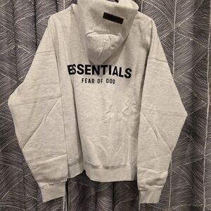 Fear of God Essentials Gray Hoodie